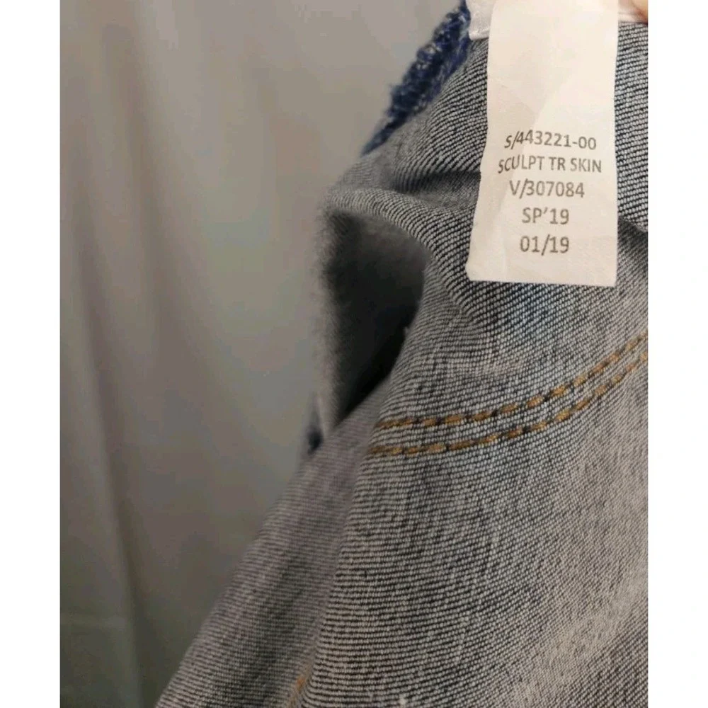 Gap‎ Womens 27 Regular True Skinny Sculpt Dark Wash Indigo Denim Jeans 443221-00